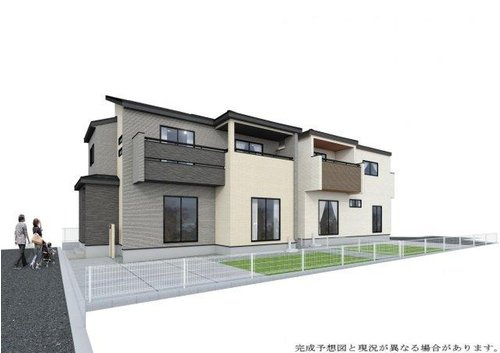 ブルーミングガーデン　倉敷市笹沖(2期)【仲介手数料無料】の外観パース