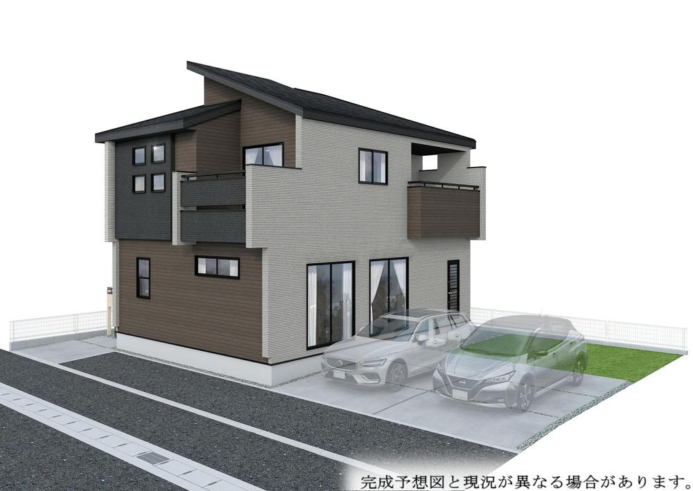 ブルーミングガーデン　倉敷市茶屋町(3期)【仲介手数料無料】の外観パース