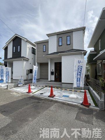 茅ヶ崎市松が丘1丁目　新築戸建の外観|外観は落ち着いています