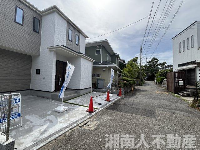 茅ヶ崎市松が丘1丁目　新築戸建の前面道路含む現地写真|前面道路含む現地写真です
