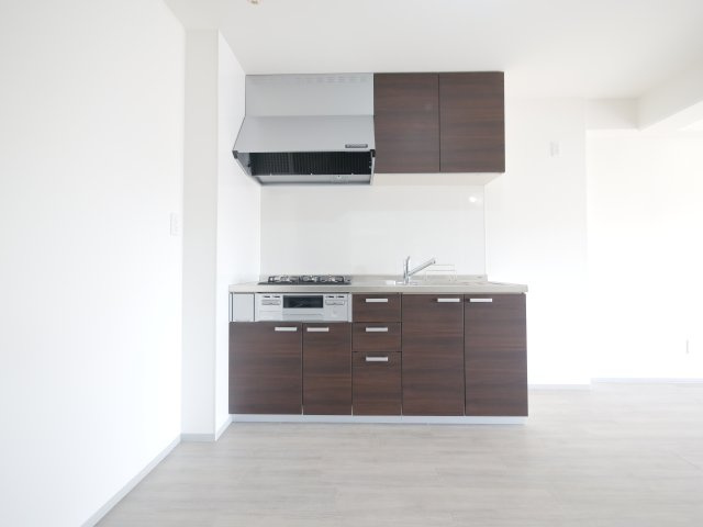 岡山スタービルのキッチン|※写真は別の部屋のものです。