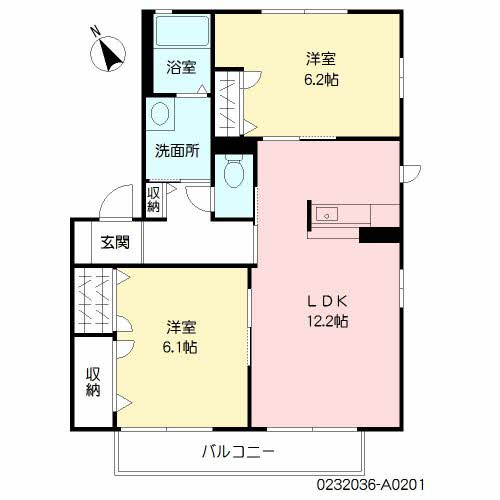メゾンスリーゼⅢの間取り