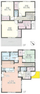 【間取り】 | 千葉市花見川区柏井２期１号棟　中古戸建