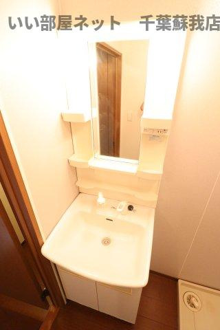 メルヴェイユ　Cの洗面所|脱衣スペースもあります