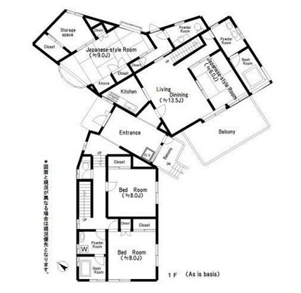 【間取り】 | 大室高原別荘地　戸建