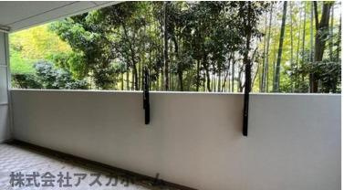 シティテラス横濱仲町台弐番館のバルコニー|暖かな日差しのふりそそぐバルコニー