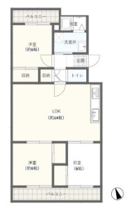ピュアハイツ明石の間取り