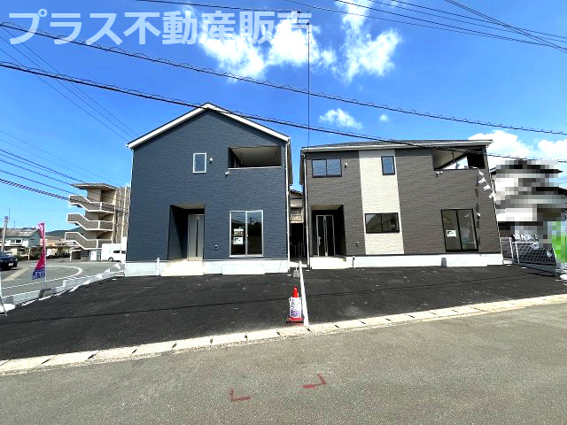 【外観】 | 糟屋郡須恵町新原第4　2号棟（全2棟）【仲介手数料無料・0円】 | 現地写真。プラス不動産販売なら、現場の全ての棟をまとめてご見学頂けます。