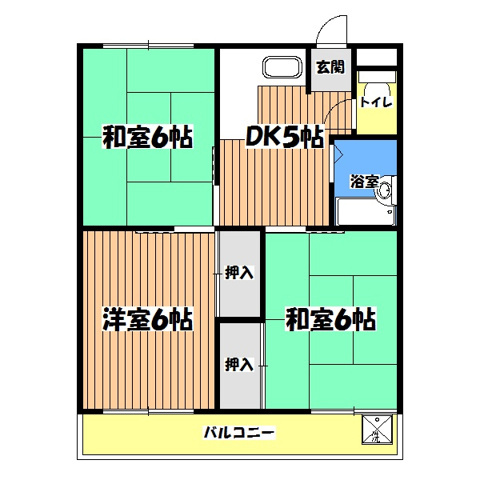 【間取り】 | グリーンヒルズⅠ