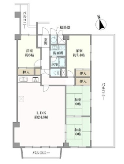 【間取り】 | 緑地東ロイヤルマンション