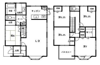 紀の川市貴志川町井ノ口・中古戸建・54690の間取り