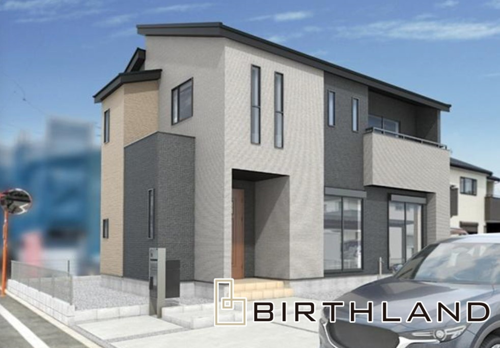 新築戸建・建売　邑楽郡邑楽町中野14期　全2区画の外観パース|2号棟　完成予定図になります！