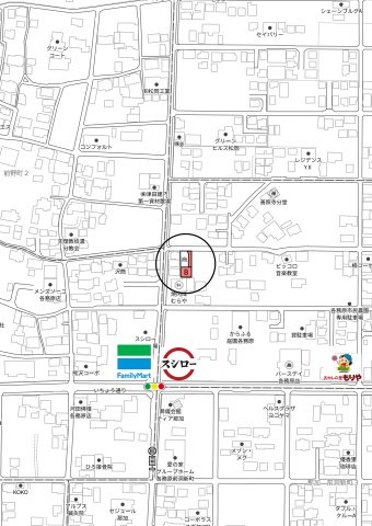 2区画分譲地　那加前洞新町4丁目　B区画の地図