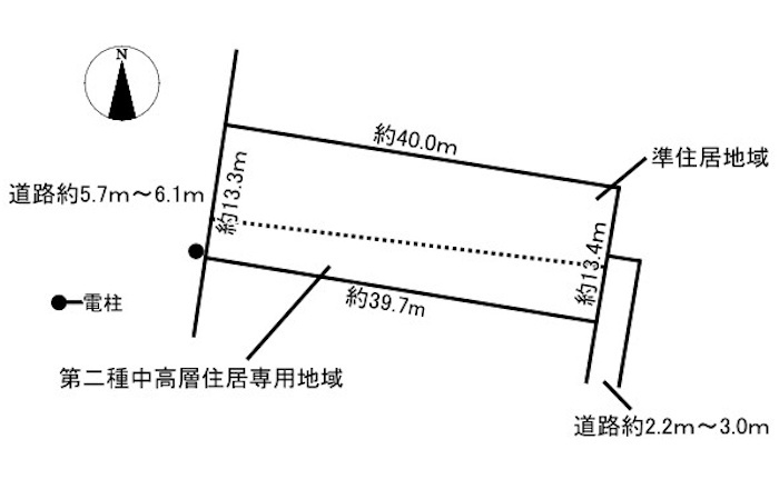 土地　那加前野町4丁目の土地図