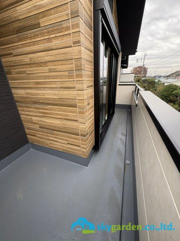 平塚市豊田宮下　新築戸建　全6棟5号棟のバルコニー