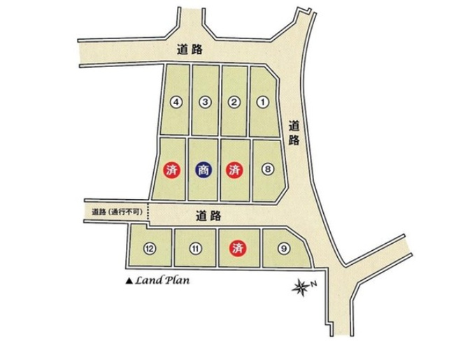 【区画図】 | 山科区北花山市田町　新築戸建