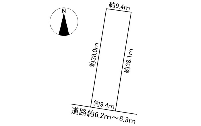 土地　那加前洞新町4丁目の土地図