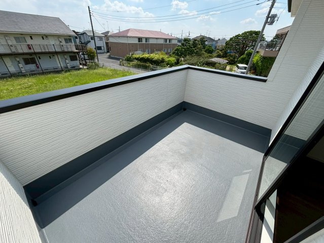 北葛飾郡松伏町　大字松伏　新築戸建　　全1棟のバルコニー|バルコニーからの眺めを楽しみながら食事をしませんか