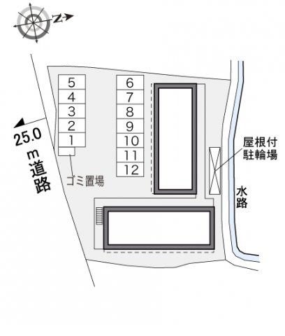レオパレスコンフォール中野の駐車場