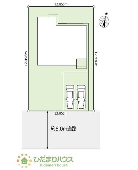 【区画図】 | つくば市みどりの南　中古戸建 | 南向きのお庭で日当たり良好！