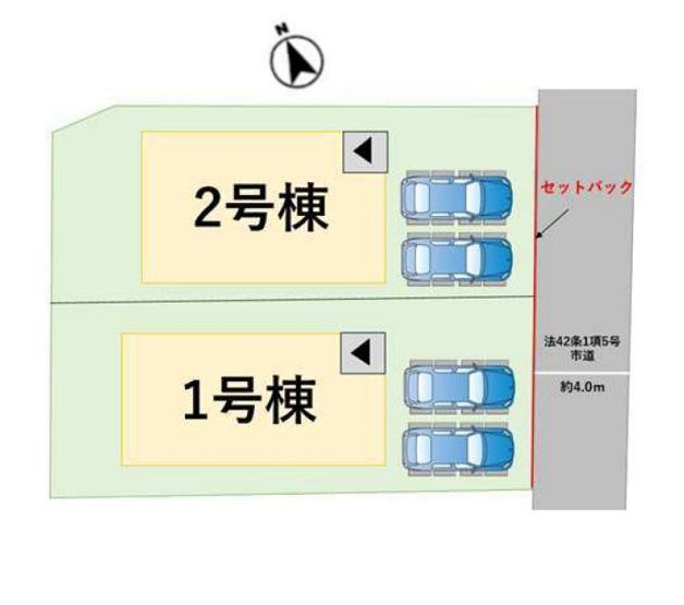 【区画図】 | 福岡市城南区堤1丁目3期　1号棟（全2棟）【仲介手数料無料・0円】 | 区画図です。1号棟