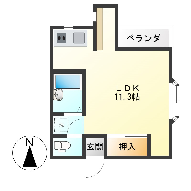 エリベール69の間取り