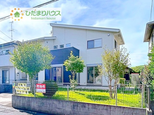 【外観】 | 龍ケ崎市藤ケ丘6丁目　中古戸建 | 白を基調とした明るい印象を受ける外観です！