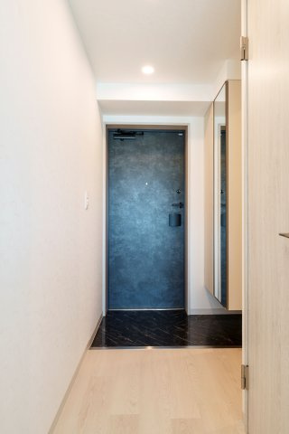 ピアッツァGATE八木の玄関|鏡つきシューズボックス