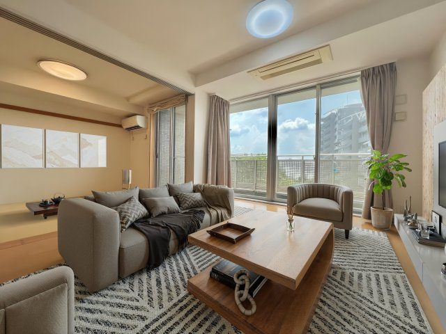 アイムふじみ野タワー東館の居間・リビング