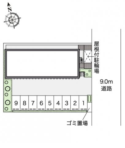 レオネクストフラワーヒルⅢの駐車場