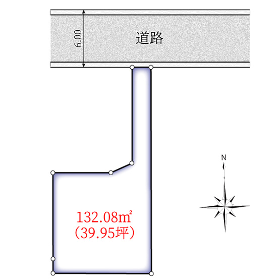 【土地図】 | 開放感のある、閑静な住宅街に位置しています。陽の光をたっぷりと浴びながら気持ち良く生活が出来ます。夢のマイホーム、夢ではなく実現出来ます！見学・ご相談等、お気軽にご連絡下さい。