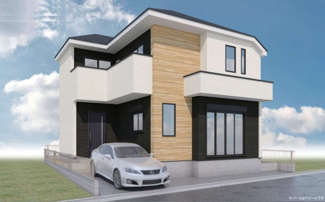 【外観パース】 | 本パースは、イメージ図につき、風景、建物、植栽などについては施工後の現物との差異が生じます
つきまして本パースによって生じたいかなる損害については一切責任を負いません