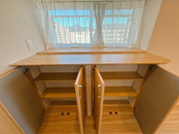 【内装】 | 小倉スカイマンション☆仲介手数料無料☆ | 備え付きの食器棚♪