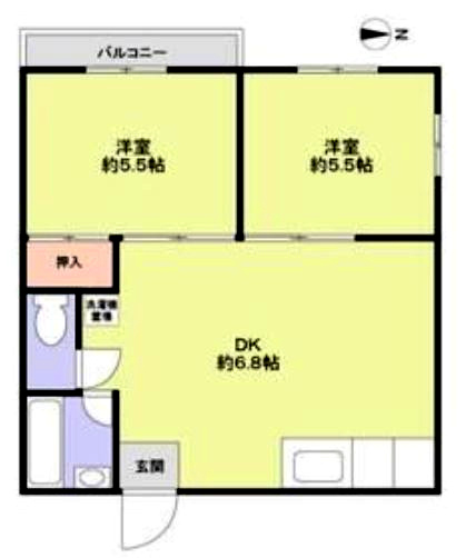 【間取り】 | 西山ハイツ