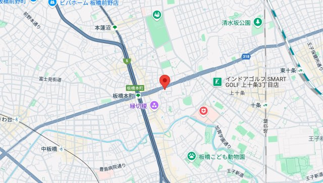アジールコート板橋本町の地図