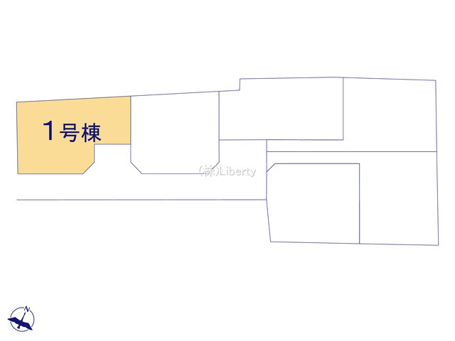 水戸市見川12期　新築戸建　1号棟の区画図