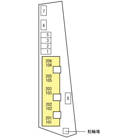プレジオⅡの区画図
