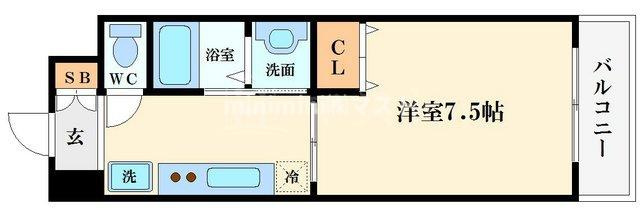 KDXレジデンス難波の間取り