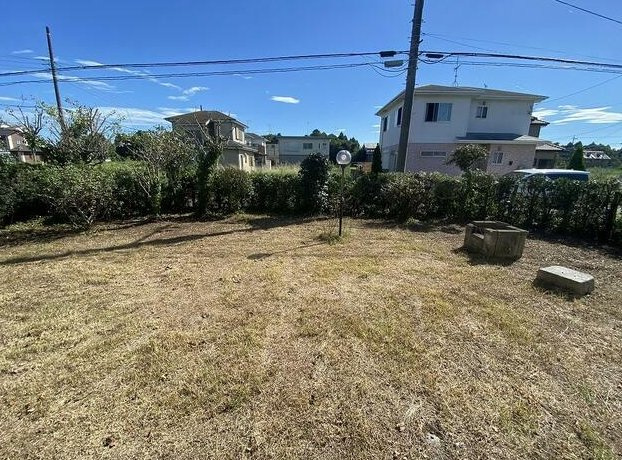 茂原市千町　平家中古戸建の庭|敷地約117坪　家庭菜園・ドックラン・バーベキュー可能です。閑静な分譲地内 ２LDK平家角地