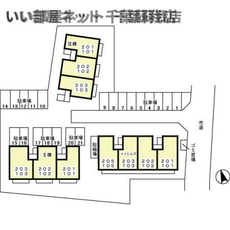 メイヒルズ　Ⅲの区画図
