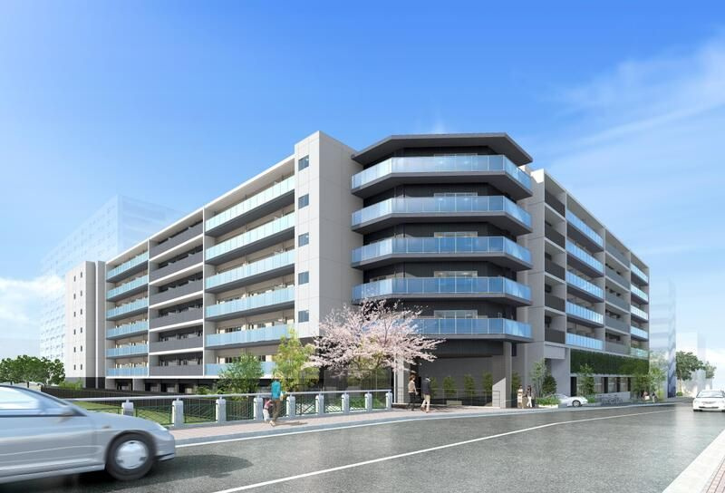 フロンティアレジデンス錦糸公園の外観パース