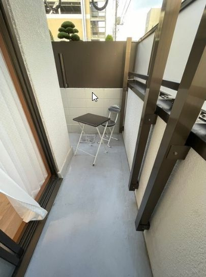 徳和ハイツのバルコニー