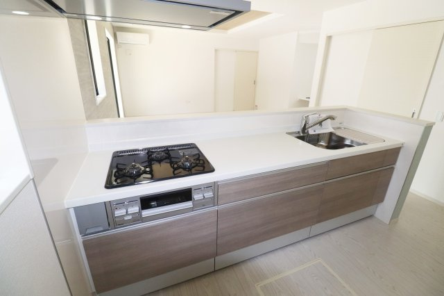 郡山市静町6期　　　  １号棟　　　大成小学校、郡山第７中学区　のキッチン