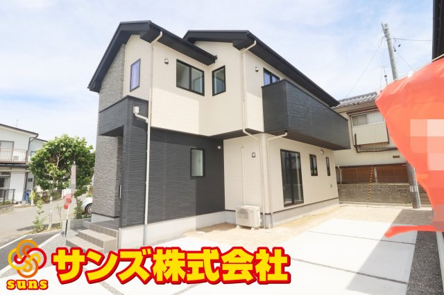 郡山市静町6期　　　  １号棟　　　大成小学校、郡山第７中学区　の外観|南西側から見た外観