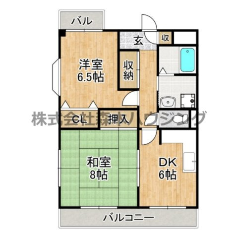 【間取り】 | 　文夫ハイツⅡ