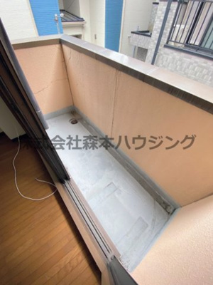 【バルコニー】 | 　文夫ハイツⅡ | 洋室側のバルコニーです