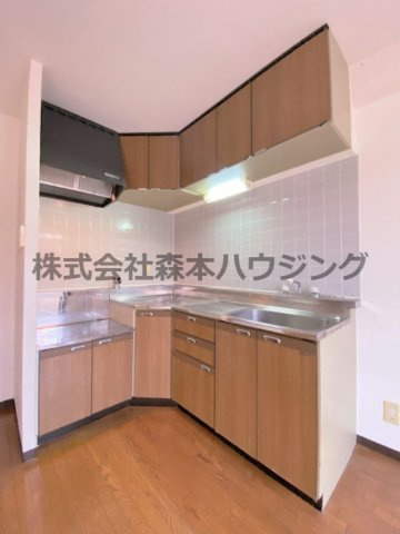 【キッチン】 | 　文夫ハイツⅡ | 使いやすいL字型キッチンです