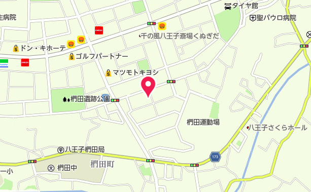 祝：成約済み　八王子市　椚田町　新築戸建ての地図|～仲介手数料無料☆八王子ひなた不動産～　八王子市椚田町　新築戸建て