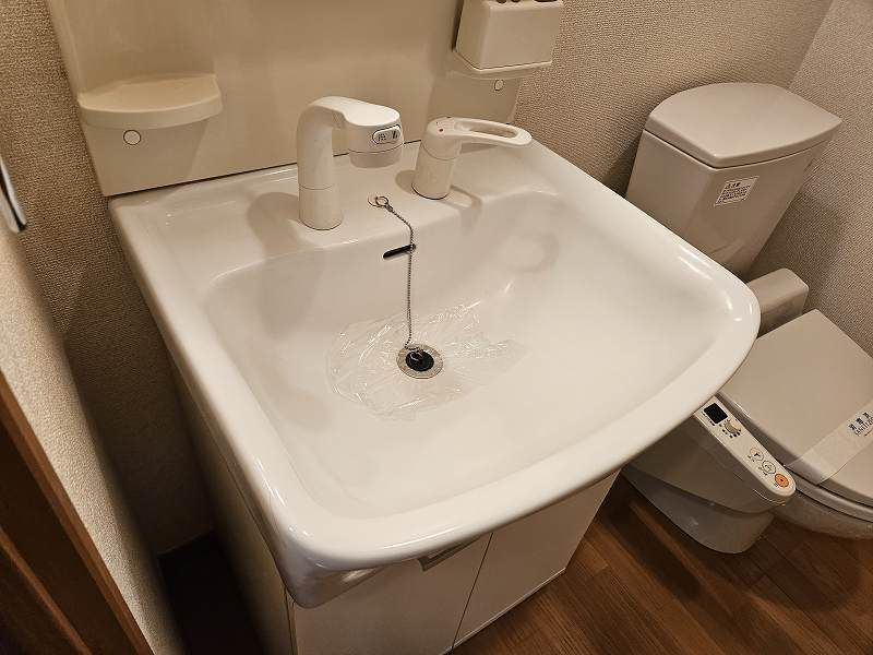 ピュアドームトレンディー高宮の洗面所