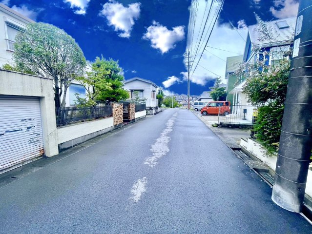 日進市南ケ丘三丁目土地の前面道路含む現地写真|前面道路幅員約6.0m